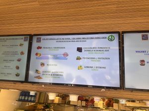 Speisekarte  at Gelateria Eccetera in Bolzano