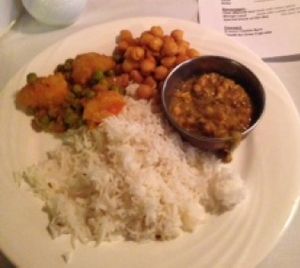 Vegetarian dish at Karma Kitchen in Washington