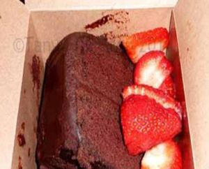 Belgian Chocolate Cake, to go at Mother's Cafe and Garden in Austin