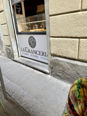 Front of restaurant   at La Cranceria in Florence