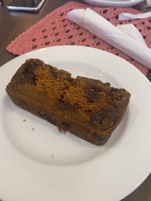 Pumpkin ginger bread  at Open Door Tea in Stratford
