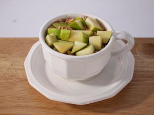 Granny's Apple Pie Oatmeal (Vegan, Available Every Day) at Open Door Tea in Stratford