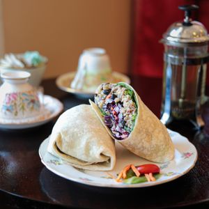 Vegan Wild Rice Wrap (Rotating Special)  at Open Door Tea in Stratford