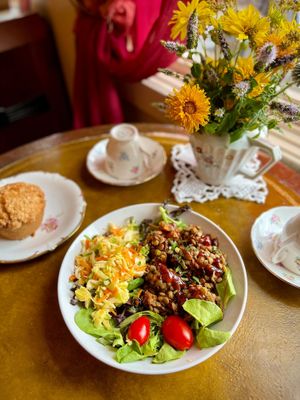 Vegan BBQ Lentil Bowl (Rotating Special)  at Open Door Tea in Stratford