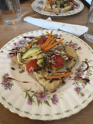 Vegan delight is now only one piece of toast 😣  at Open Door Tea in Stratford