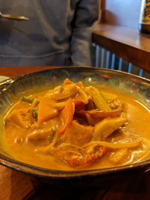 Umbrella curry (quite salty) at Umbrella Asian Tapas in Galway