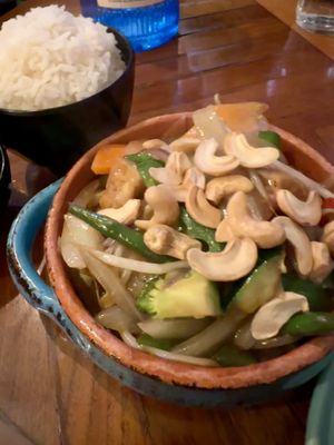 Cashew tofu  at Umbrella Asian Tapas in Galway