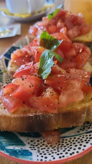 Bruschetta at Bell Pesto Cafè in Dublin