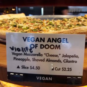 Vegan Angel of Doom at Sizzle Pie - E Burnside in Portland