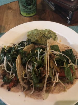 tacos!! at Natura Restaurante in Cancun