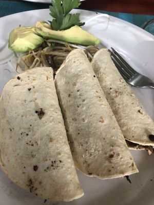 Very good tofu tacos!  at Natura Restaurante in Cancun
