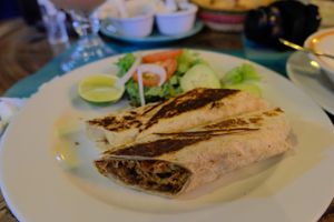 Burrito at Natura Restaurante in Cancun
