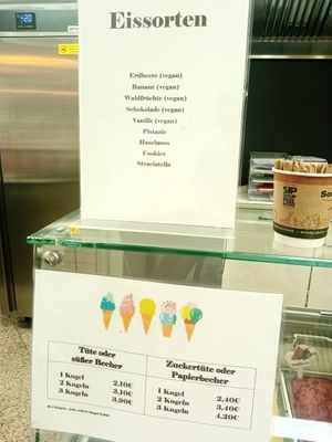 They also have vegan ice-cream at Cigköftem - Meidling in Vienna