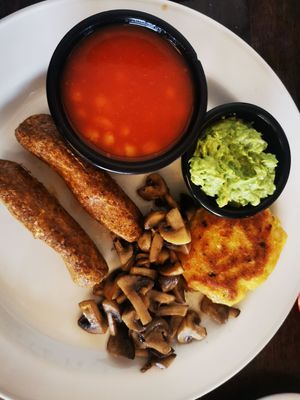 Vegan fry at Menlo Park Hotel in Galway