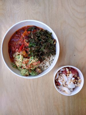 Oh so yummy Lunch and dessert! at The Gardener in Brighton