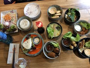 Vegane chicken wings, vegane Shrimps und vieles mehr  at Udum in Cologne