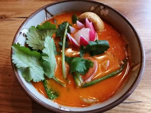 Coconut soup at Udum in Cologne