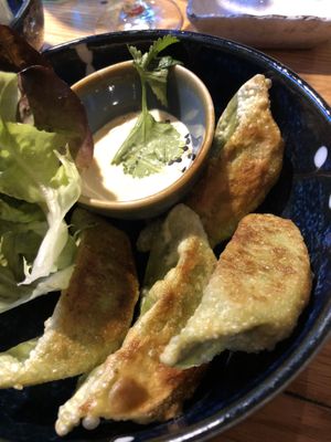 Spinach gyoza  at Udum in Cologne