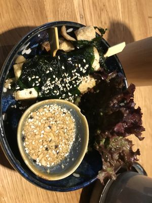 Tofu im Spinat ummantelte   at Udum in Cologne