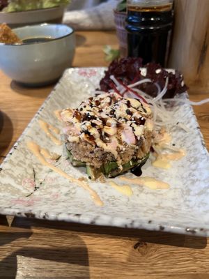 Vegan fish tartar  at Udum in Cologne