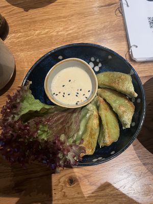 Green Gyoza 🥟  #Veganuary at Udum in Cologne