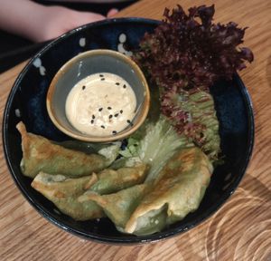 Green gyoza no. 7 at Udum in Cologne