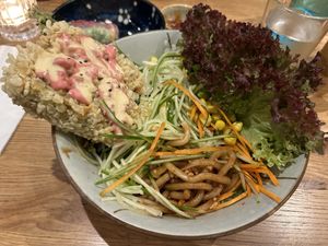 Nr.32 Udon noodles in soy peanut sauce  at Udum in Cologne