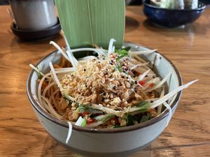 Starter: papaya salad  at Udum in Cologne