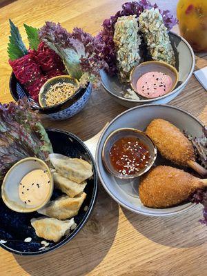 PinkLadies, Raspberry&Tofu, Gyoza, Soy on the Rum  at Udum in Cologne