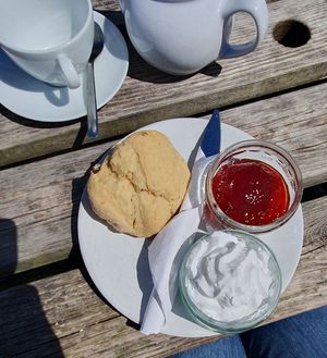 Vegan afternoon tea 🫖 at Town Farmhouse in Woolacombe