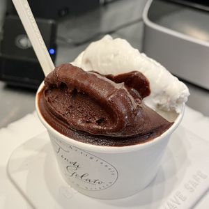 Chocolate coconut  at Tondi Gelato in Santa Barbara
