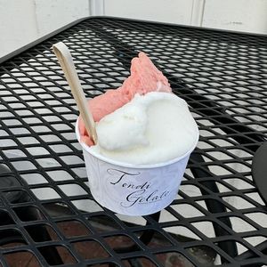 watermelon and lemon   at Tondi Gelato in Santa Barbara