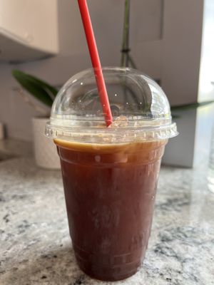 Iced Americano  at The Park Café in Aberdeen