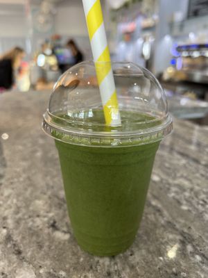 Kale smoothie   at The Park Café in Aberdeen