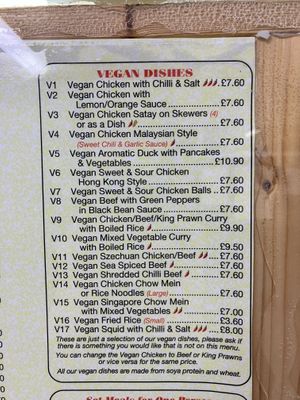 Updated menu😄 at Sholing Take Away in Southampton