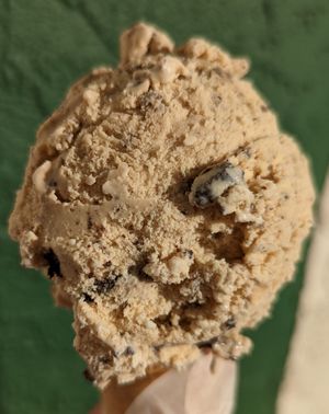Vegan Coffee Cookie ice cream at Caffeinated Cow in Colorado Springs