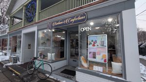 Exterior at EJ Bonbons and Confections in Woodstock