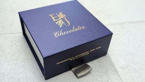 Bonbon box at EJ Bonbons and Confections in Woodstock