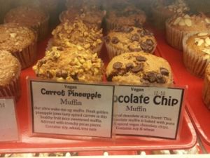 vegan muffins at Mr. Natural - East Cesar in Austin