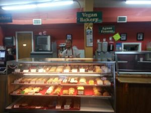 many vegan baked goods at Mr. Natural - East Cesar in Austin