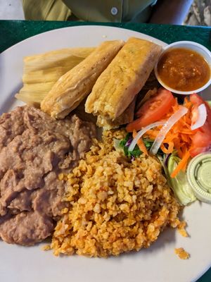 Tamales at Mr. Natural - East Cesar in Austin