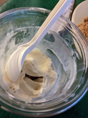 Vegan soy soft serve at Mr. Natural - East Cesar in Austin