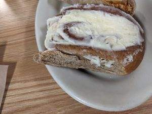 Apple cinnamon roll (vegan) at Mr. Natural - East Cesar in Austin