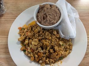 Vegan Cowboy Hash at Mr. Natural - East Cesar in Austin