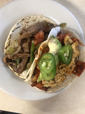 Vegan tacos! at Mr. Natural - East Cesar in Austin