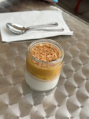 Mango dessert   at Baobab Fare in Detroit