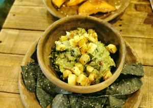 Guacamole at Luvina Vegan Bar in Mexico City