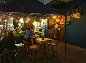 La terraza at Luvina Vegan Bar in Mexico City