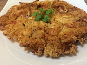 Deep fried bubble sheet tofu at Loving Hut - Pak Chong in Pak Chong