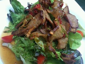 Mushroom spicy salad at Loving Hut - Pak Chong in Pak Chong